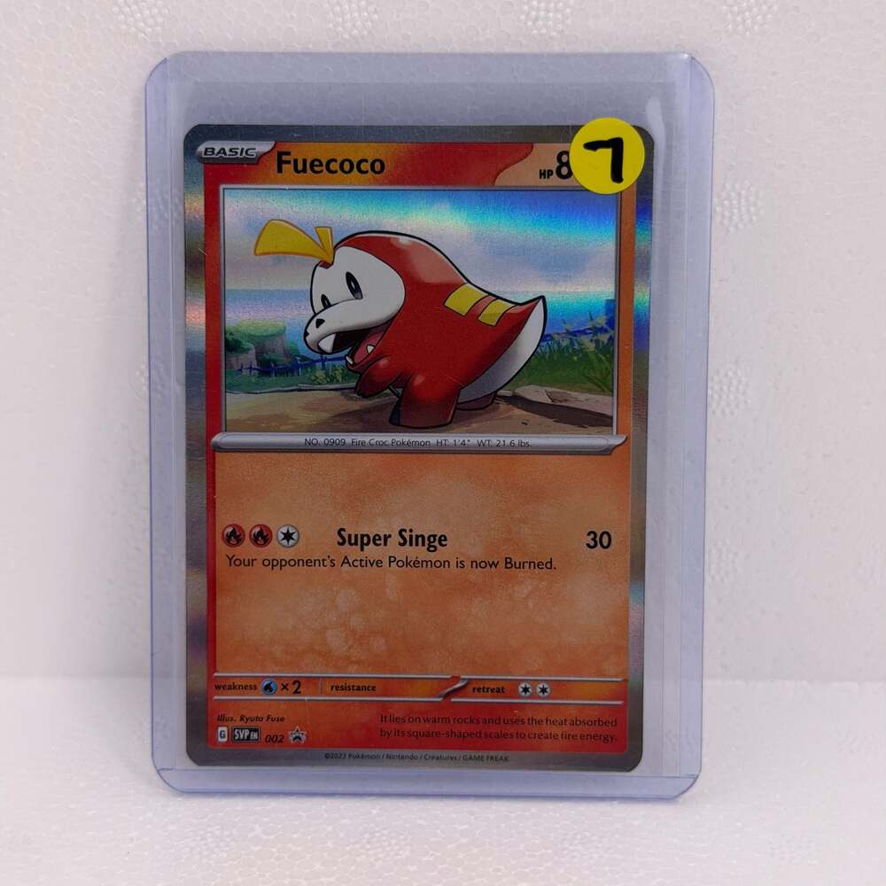 Fuecoco SVP002 Scarlet & Violet Holo Rare Promo Pokemon Card